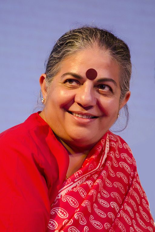 Retrato de Vandana Shiva